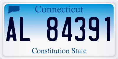 CT license plate AL84391