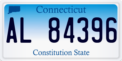CT license plate AL84396