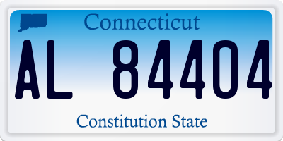 CT license plate AL84404