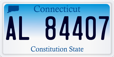 CT license plate AL84407