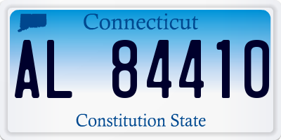 CT license plate AL84410