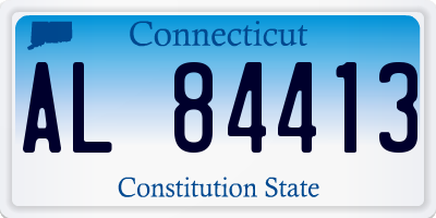 CT license plate AL84413