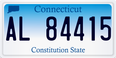 CT license plate AL84415
