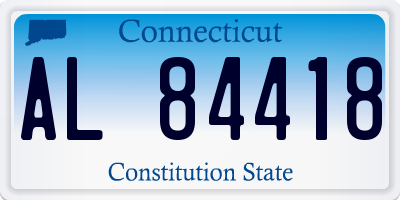 CT license plate AL84418