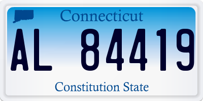 CT license plate AL84419
