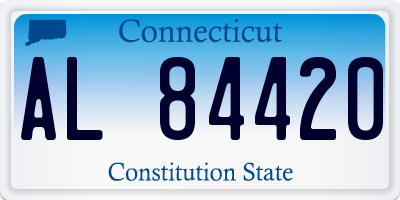 CT license plate AL84420