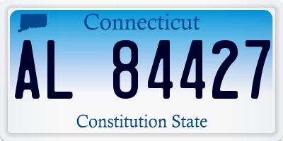 CT license plate AL84427