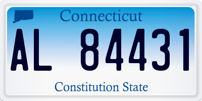 CT license plate AL84431