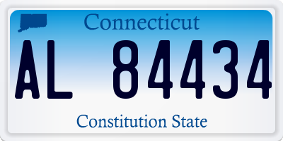 CT license plate AL84434