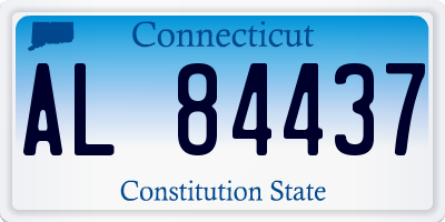 CT license plate AL84437
