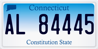 CT license plate AL84445