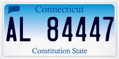 CT license plate AL84447
