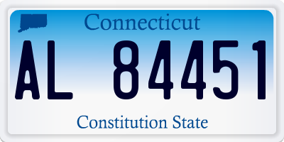 CT license plate AL84451