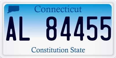 CT license plate AL84455