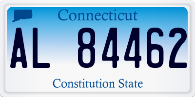 CT license plate AL84462