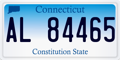 CT license plate AL84465