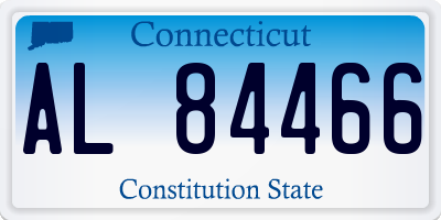CT license plate AL84466