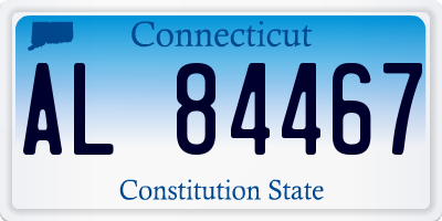CT license plate AL84467