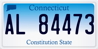 CT license plate AL84473
