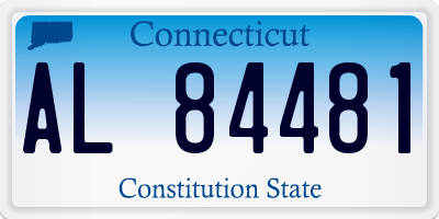 CT license plate AL84481