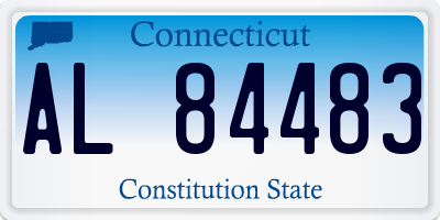 CT license plate AL84483