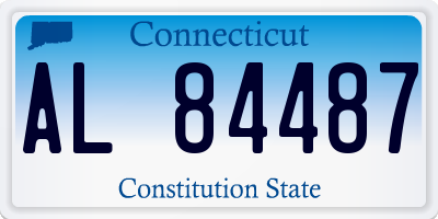 CT license plate AL84487