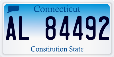 CT license plate AL84492