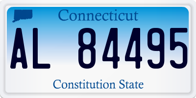 CT license plate AL84495