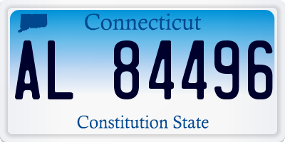 CT license plate AL84496