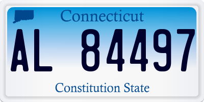 CT license plate AL84497