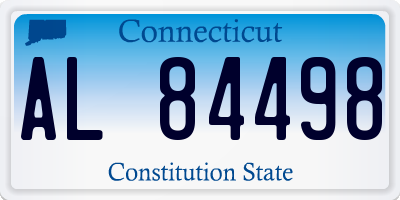 CT license plate AL84498