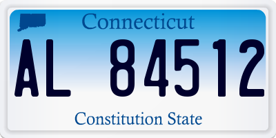 CT license plate AL84512