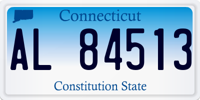CT license plate AL84513