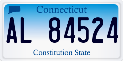 CT license plate AL84524
