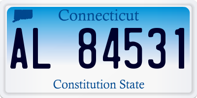 CT license plate AL84531