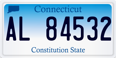 CT license plate AL84532