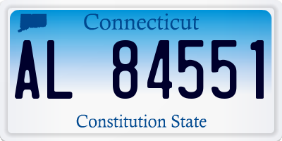 CT license plate AL84551