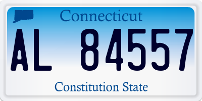 CT license plate AL84557