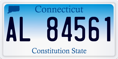 CT license plate AL84561
