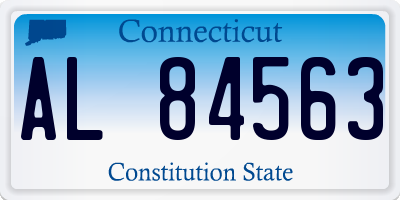CT license plate AL84563