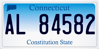 CT license plate AL84582