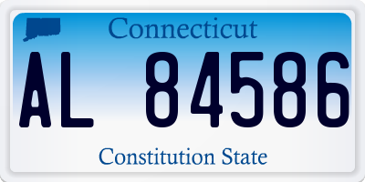 CT license plate AL84586