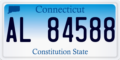 CT license plate AL84588