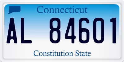 CT license plate AL84601