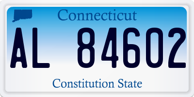 CT license plate AL84602