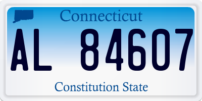 CT license plate AL84607