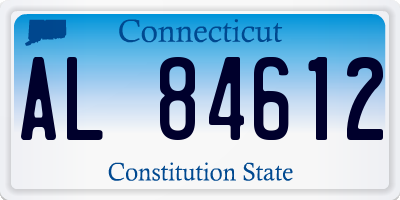 CT license plate AL84612