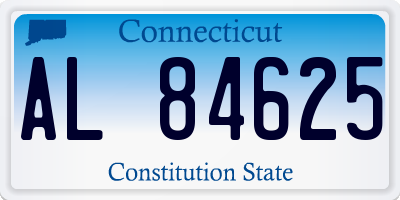 CT license plate AL84625