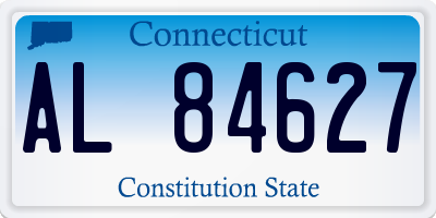 CT license plate AL84627