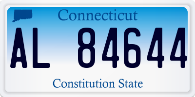 CT license plate AL84644